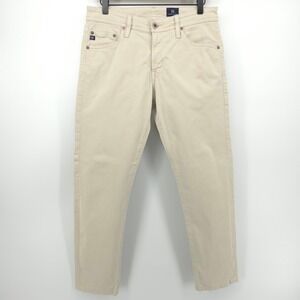 AG Adriano Goldschmied Mens Pants Tellis 30x34 Beige Modern Slim Chino Jeans